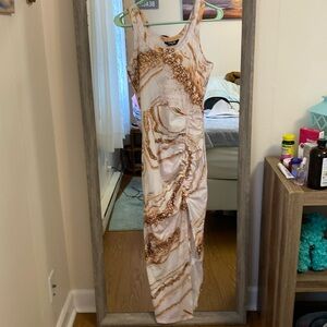 Cute open slit dress